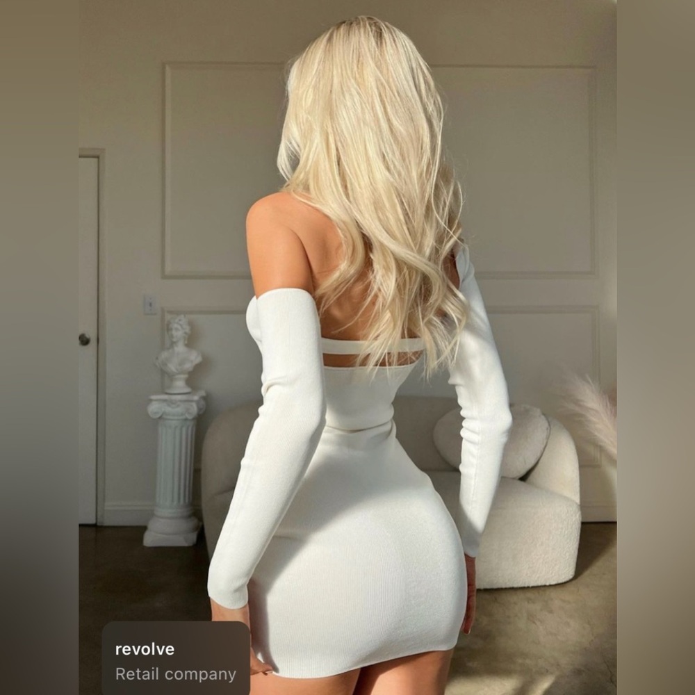 superdown Kattie Cut Out Dress in White
